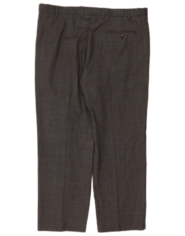 Marks & Spencer Herre Performance Straight Suit Bukser W38 L29 Grå