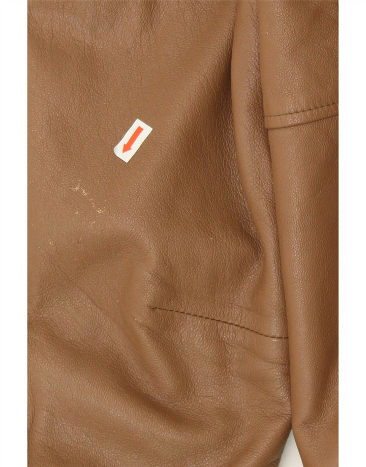 VINTAGE Mens Bomber Jacket IT 48 Medium Brown Vintage Vintage and Second-Hand Vintage from Messina Hembry 