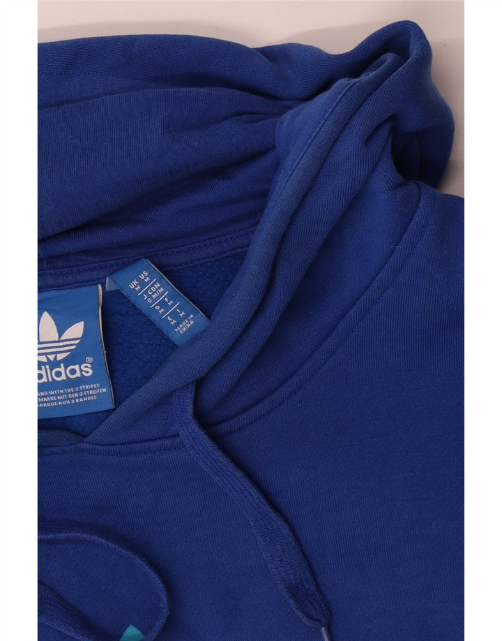 Adidas Grafisk hættetrøje til mænd mellemblå bomuld