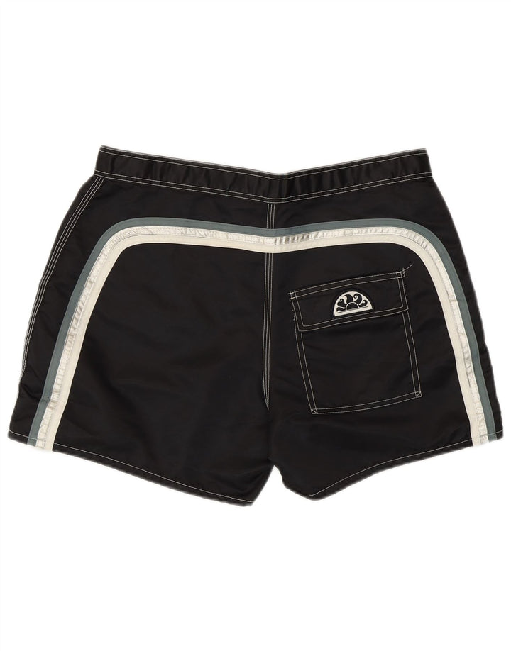 Sundek Herre badeshorts Medium Sort Stribet Strand