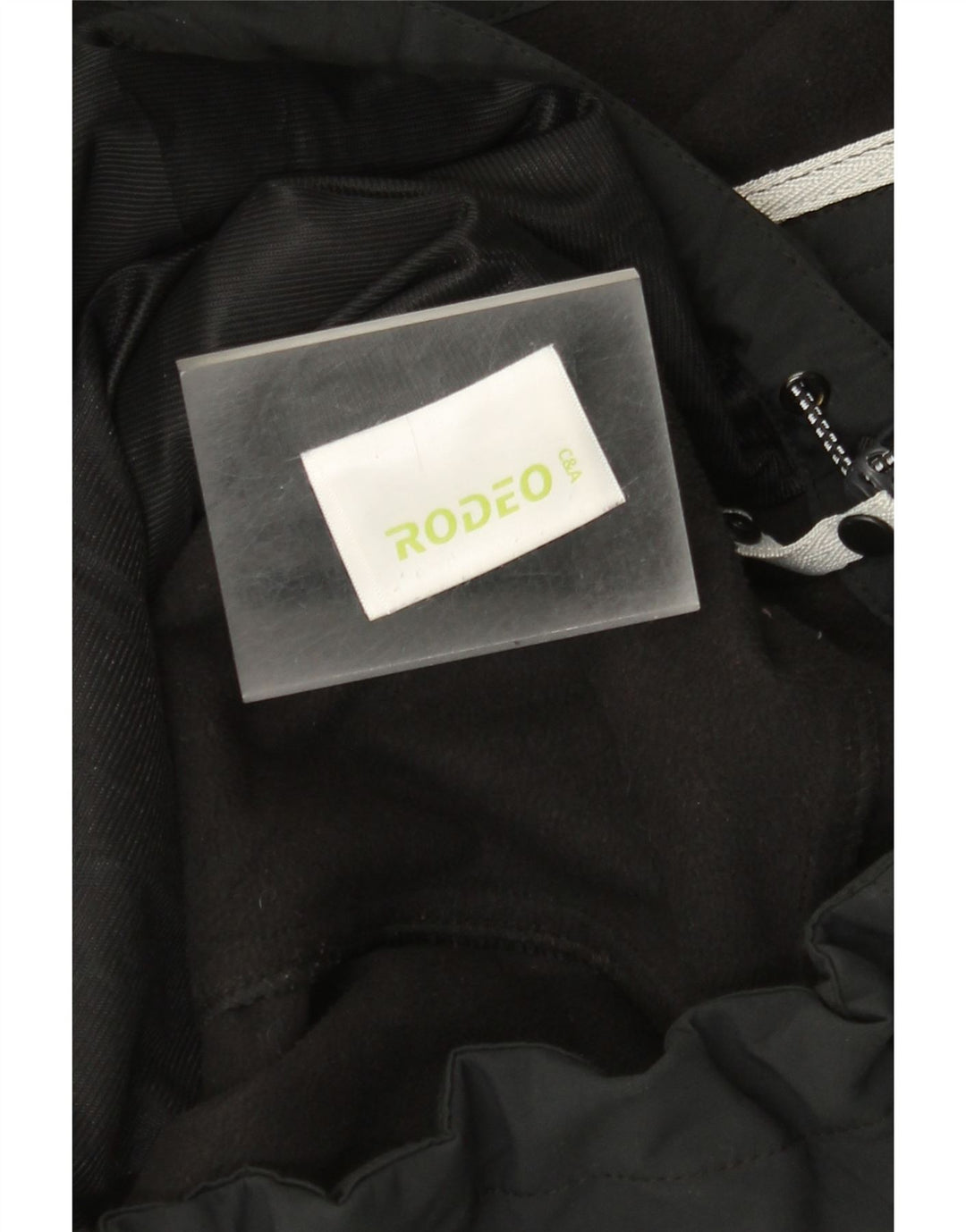 Rodeo Herre Hooded Windbreaker Jacket UK 42 XL Sort Polyester