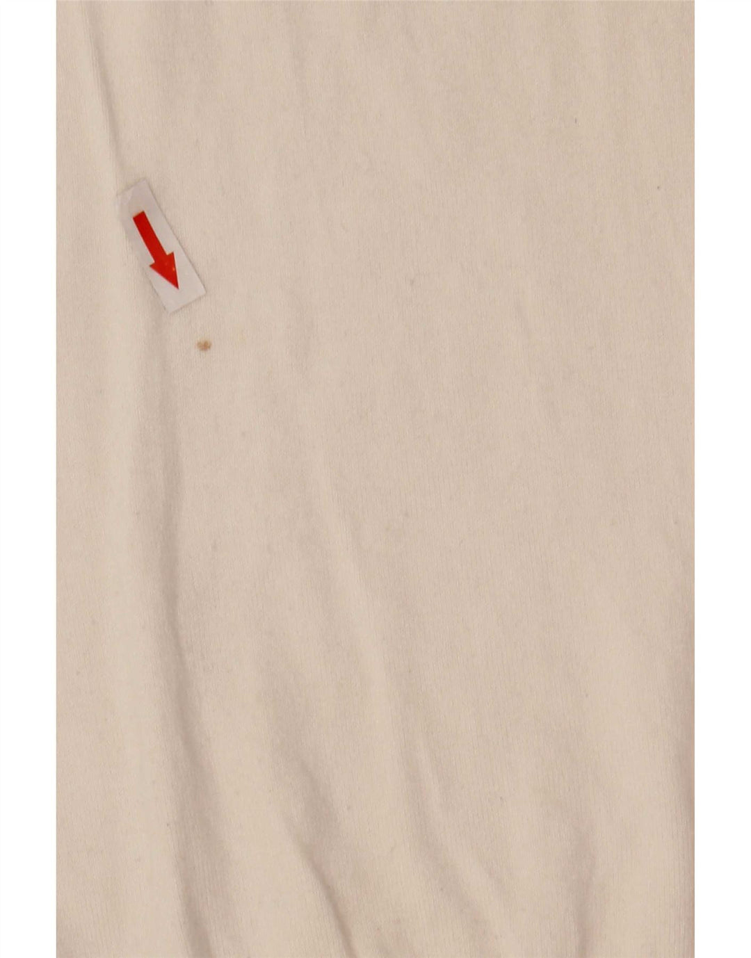 Zara Herre Crew Neck Jumper Sweater Medium White Viscose