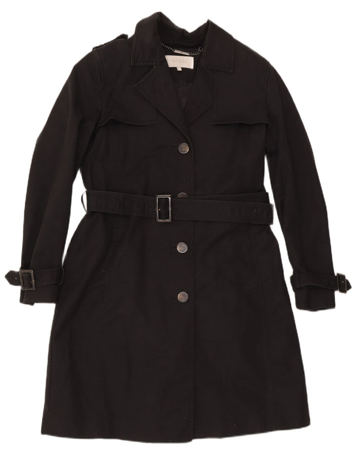Hobbs Dame Trench Coat UK 12 Medium Sort Bomuld