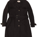 Hobbs Dame Trench Coat UK 12 Medium Sort Bomuld