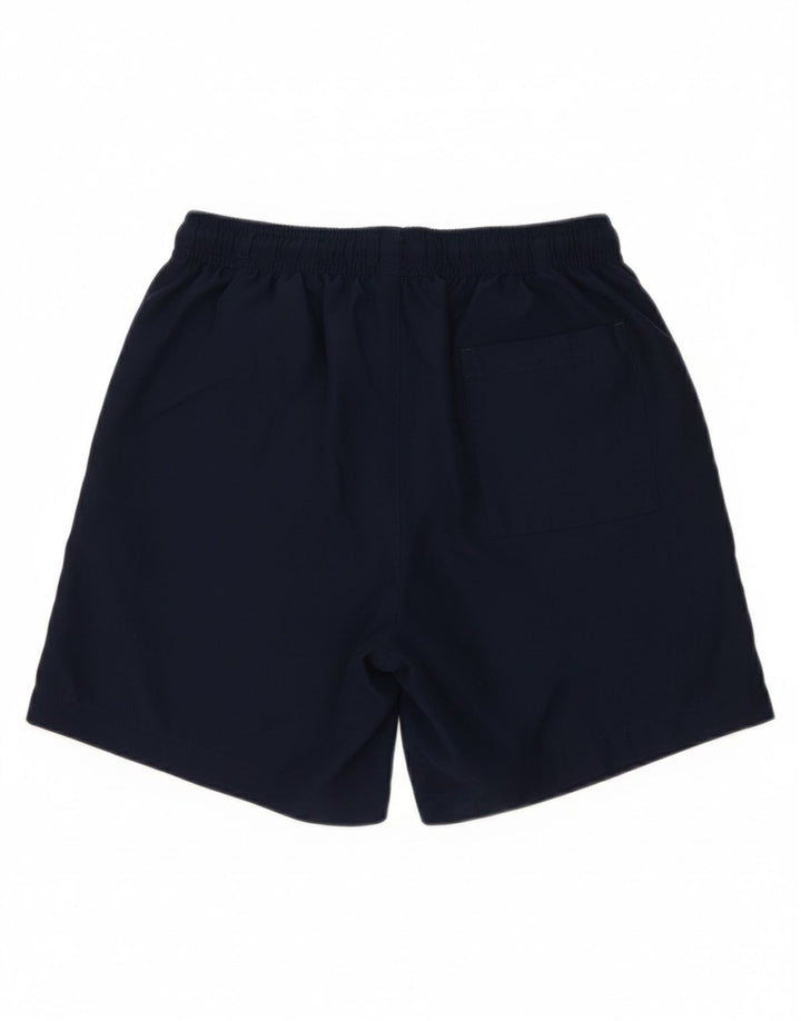 CALVIN KLEIN Mens Graphic Swimming Shorts Small  Navy Blue Colourblock