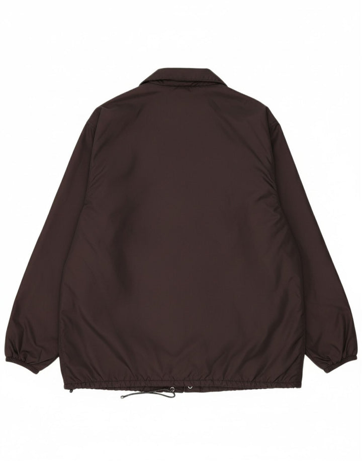 VINTAGE Mens Windbreaker Jacket UK 40 Large Black Polyamide