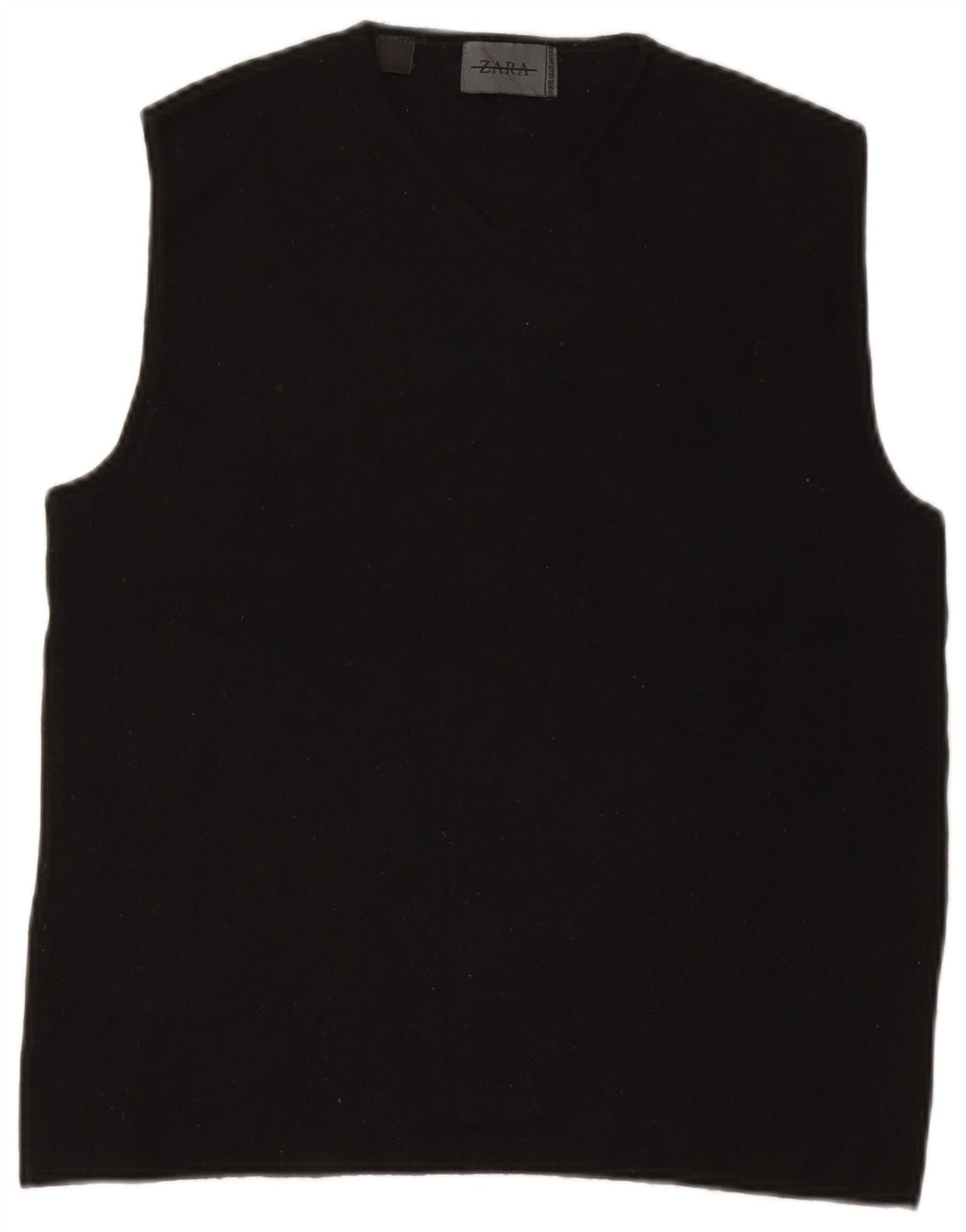 Zara Dame Vest Tank Top UK 18 XL Sort Uld