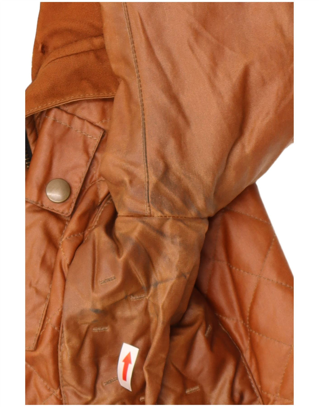 Belstaff Dame Quiltet Vokset Bomuldsjakke IT 46 Stor Beige Bomuld