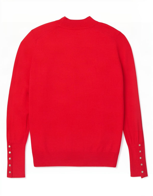 Zara Womens Turtle Neck Jumper Sweater UK 16 Large Red