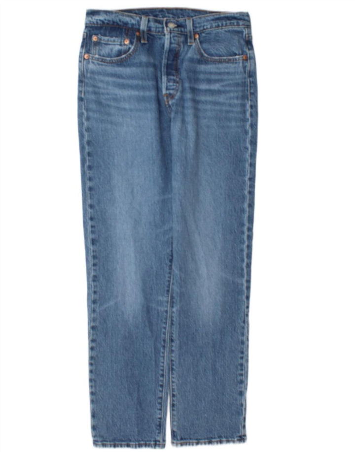 Levi's Herre 501 Straight Jeans W28 L30 Blå Bomuld