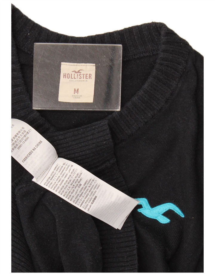 Hollister Herre V-hals sweater Medium marineblå bomuld