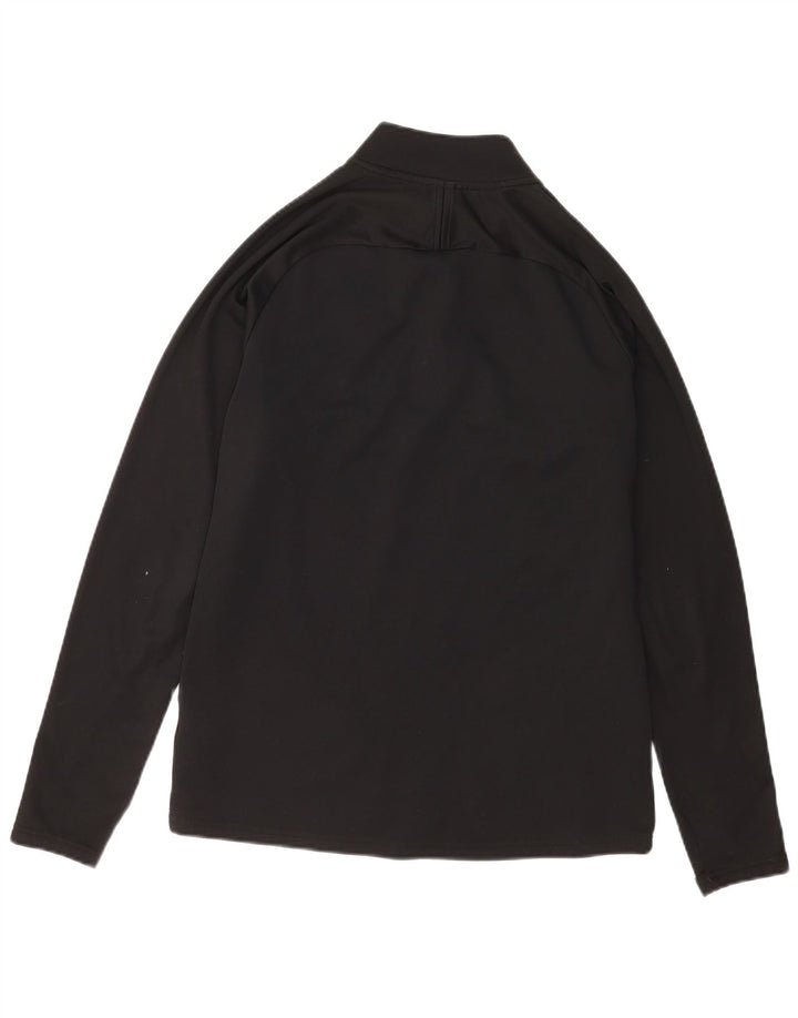 Nike Herre Dri Fit Pullover med lynlås-hals Træningsdragt Top Medium Sort Colourblock
