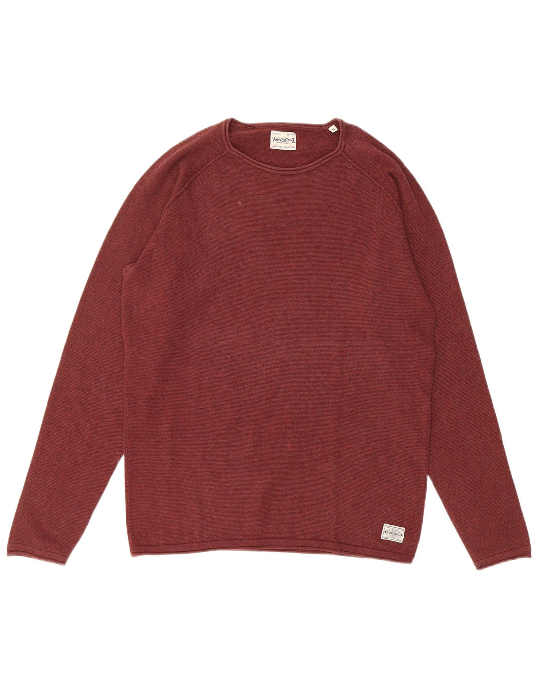 Jack & Jones herre sweater med rund hals, medium Bourgogne bomuld