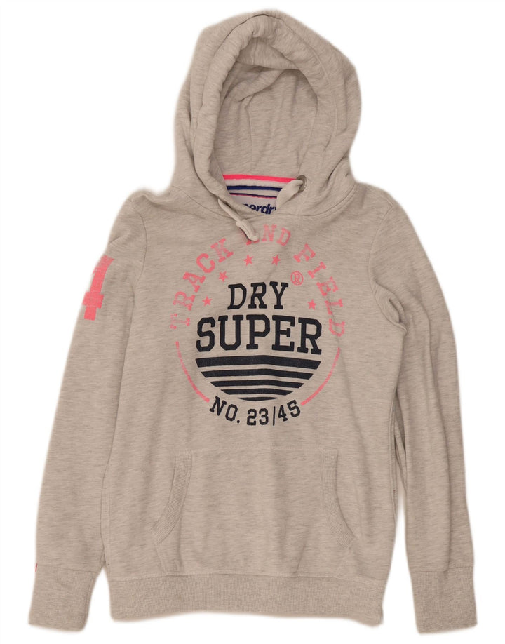 Superdry Grafisk hættetrøje til mænd mellemgrå bomuld