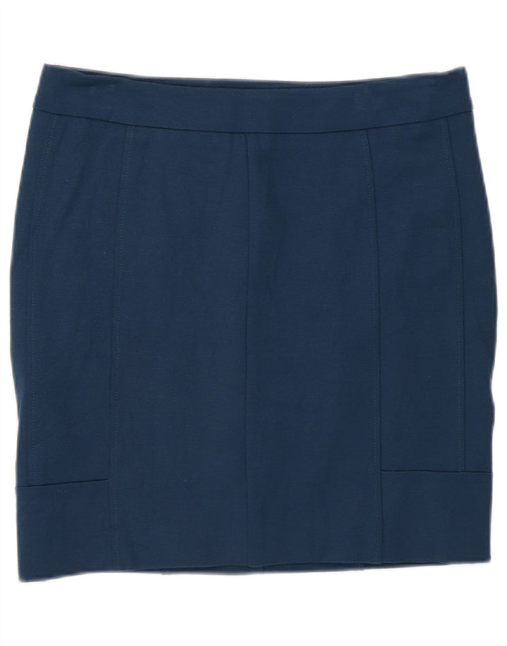 Calvin Klein Dame Mini-nederdel US 4 Small W28 Blue Viscose