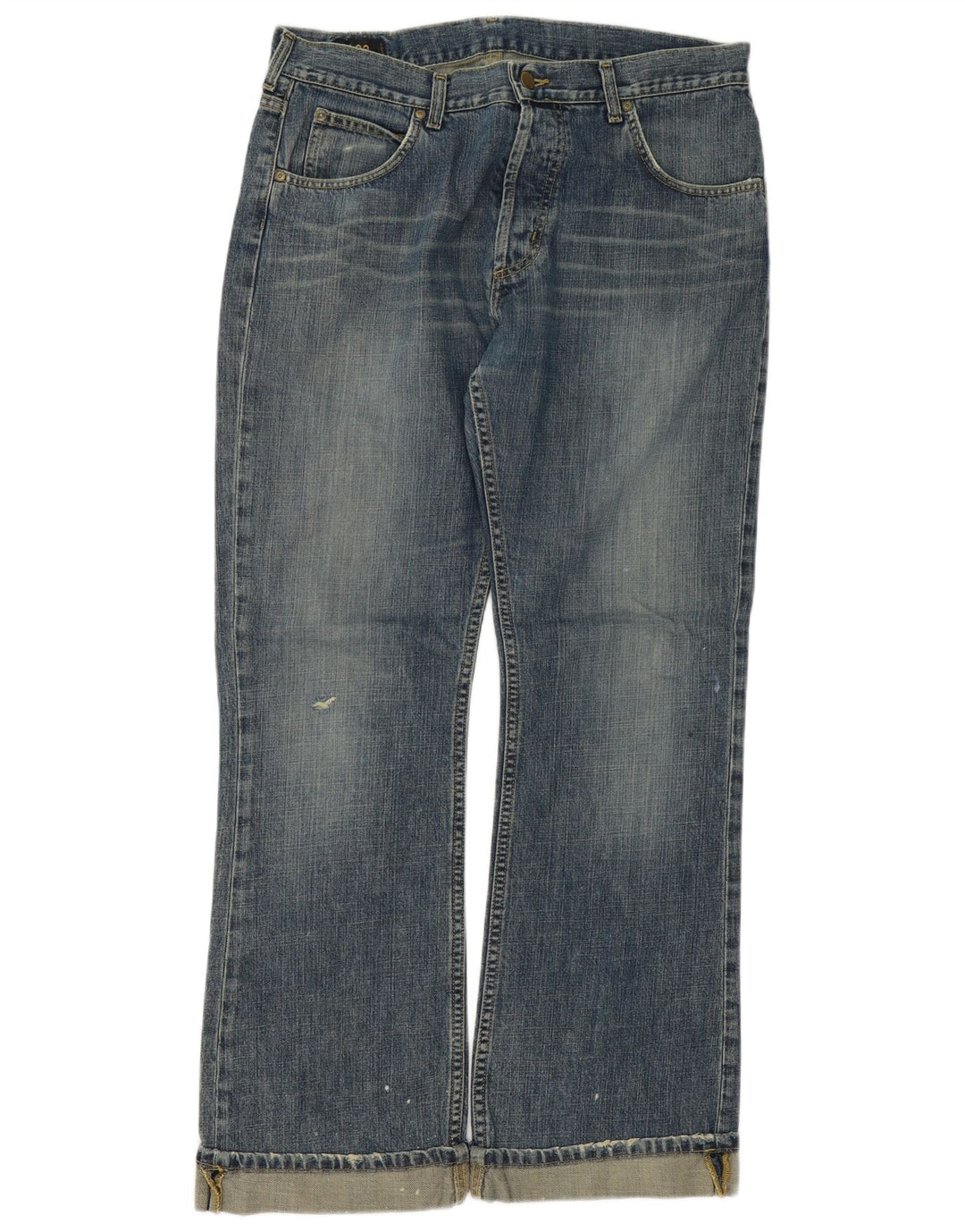 Lee Dame Denver Distressed Bootcut Jeans W36 L31 Blå Bomuld