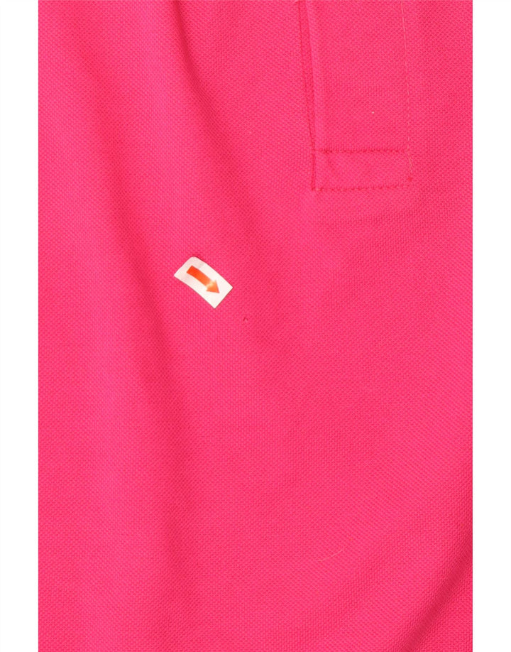 DIADORA Poloshirt til mænd Stor Pink Bomuld