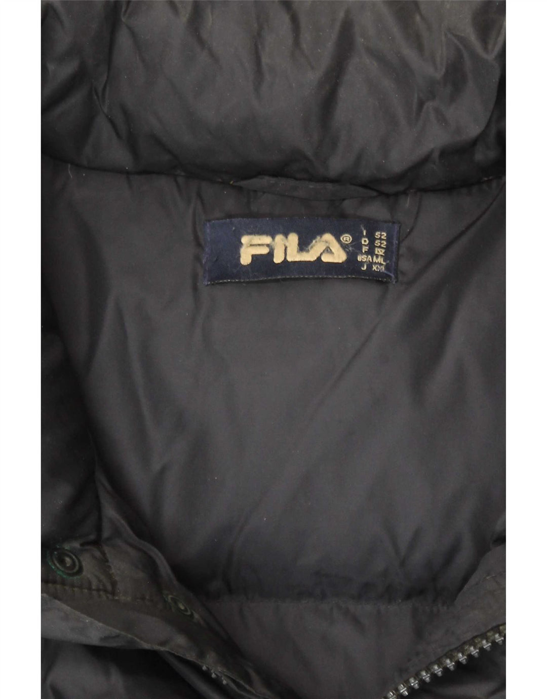 Fila Herre Polstret Gilet IT 52 XL Sort Polyamid