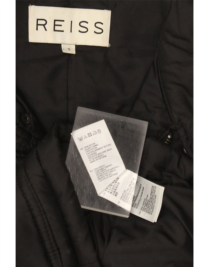 Reiss Herre quiltet jakke UK 36 Small Black Nylon