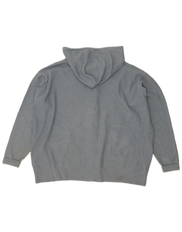 Marks & Spencer Dame Hættetrøje Loose Fit Cardigan Sweater UK 16 Large Blue