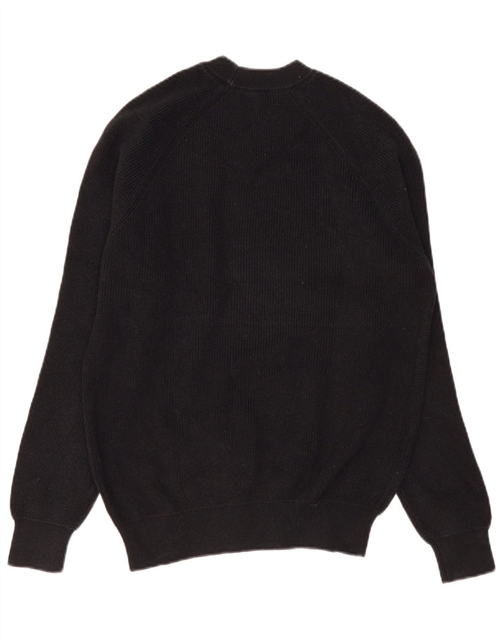 Zara Herre sweater med rund hals, lille sort