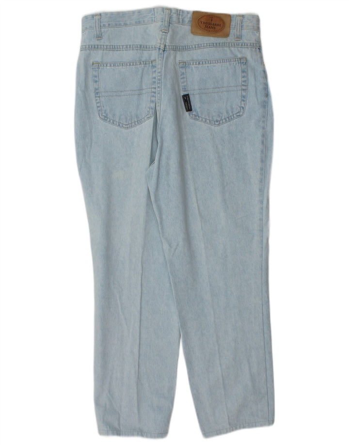 Trussardi herre cropped jeans W34 L25 blå bomuld