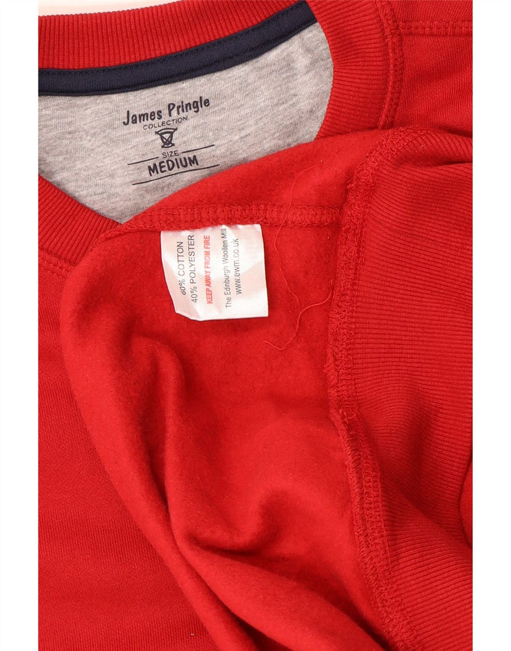 James Pringle Herre Sweatshirt Jumper Medium Rød Bomuld