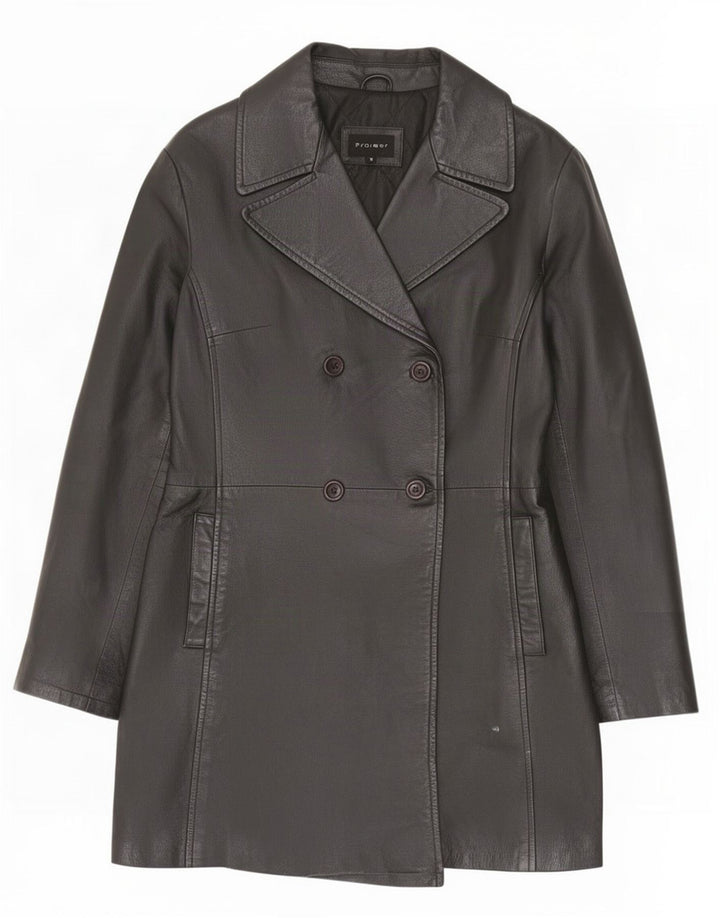 Project Womens Læderfrakke UK 14 Medium Black