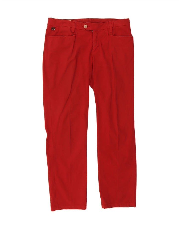 MARLBORO CLASSICS Womens Straight Suit Trousers EU 42 Large W30 L27 Red Vintage Marlboro Classics and Second-Hand Marlboro Classics from Messina Hembry 