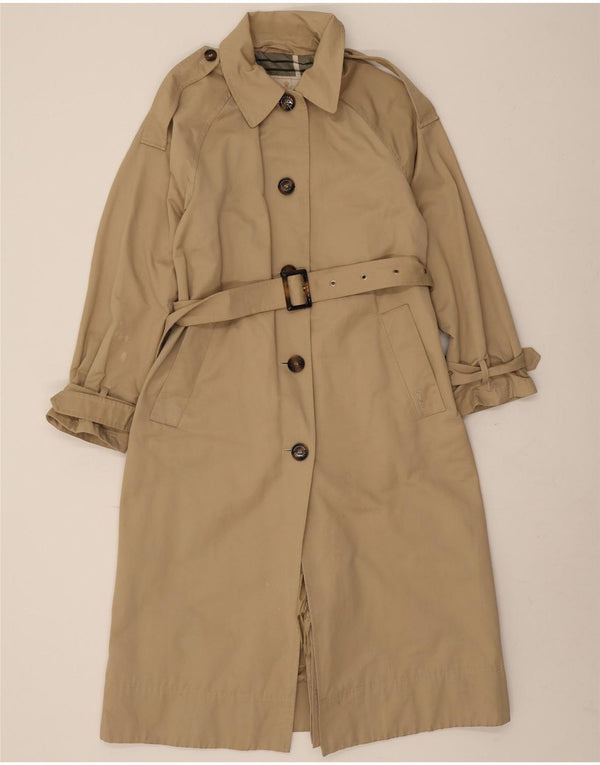 Barbour Womens Oversized Trench Coat UK 8 Small Beige