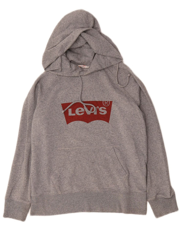 Levi's Grafisk hættetrøje til mænd XS Grå Flecked Bomuld