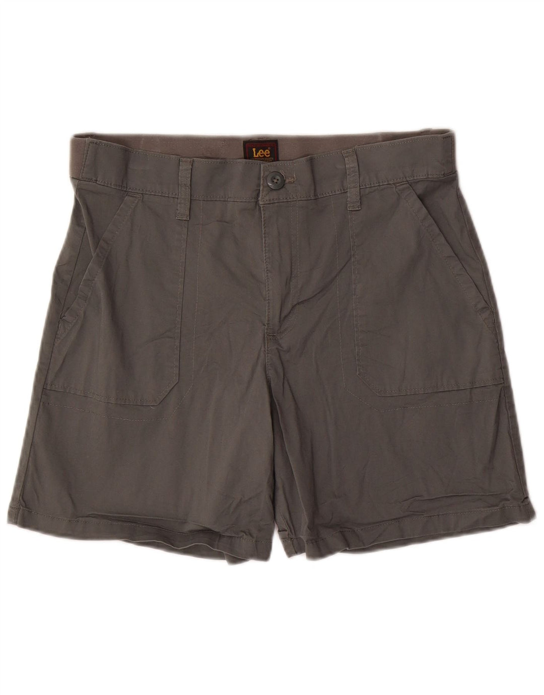 LEE Chino Shorts til kvinder store W34 Khaki Bomuld