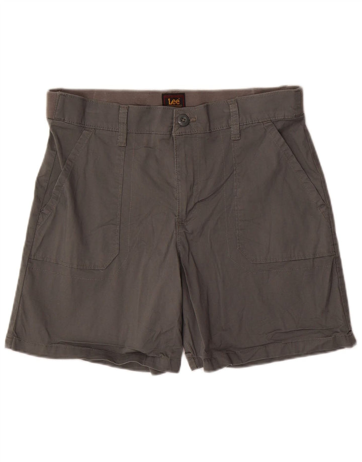 LEE Chino Shorts til kvinder store W34 Khaki Bomuld