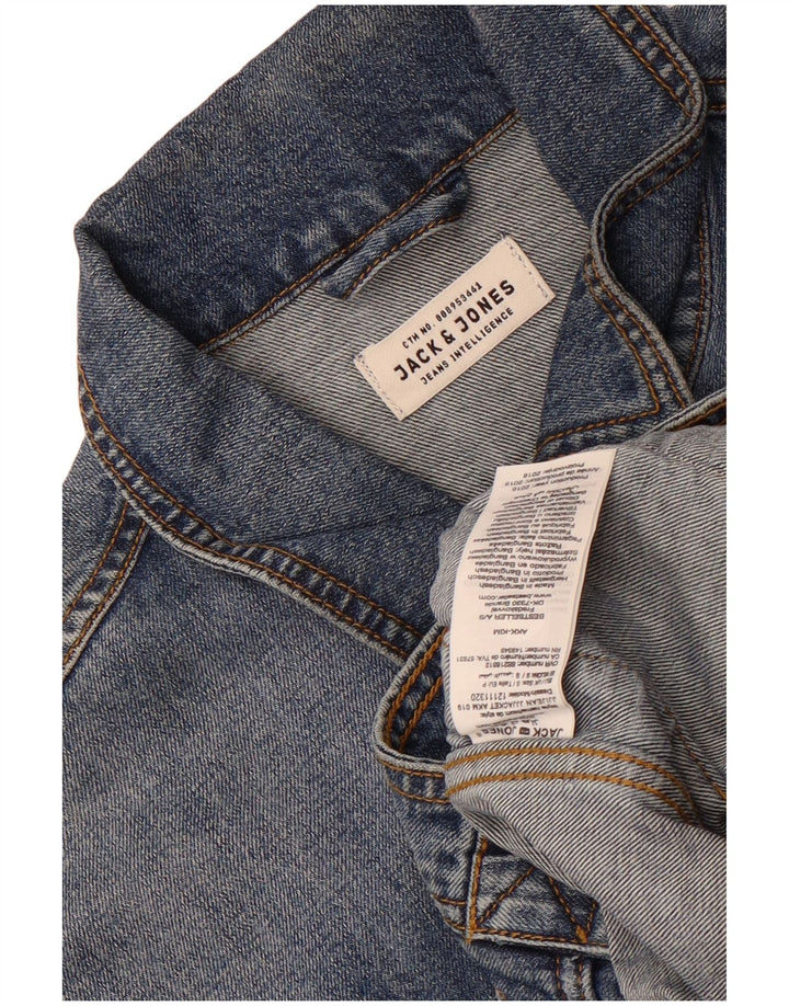 Jack & Jones Herre denimjakke UK 36 Small Blue Cotton