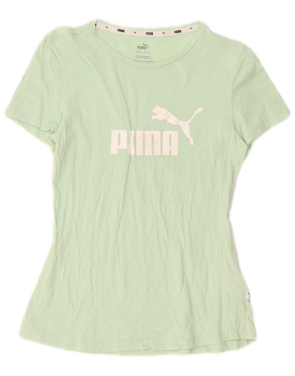 Puma piger grafisk t-shirt top 15-16 år grøn