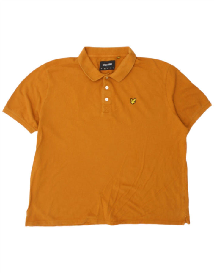 Lyle & Scott herre poloshirt 2XL orange bomuld