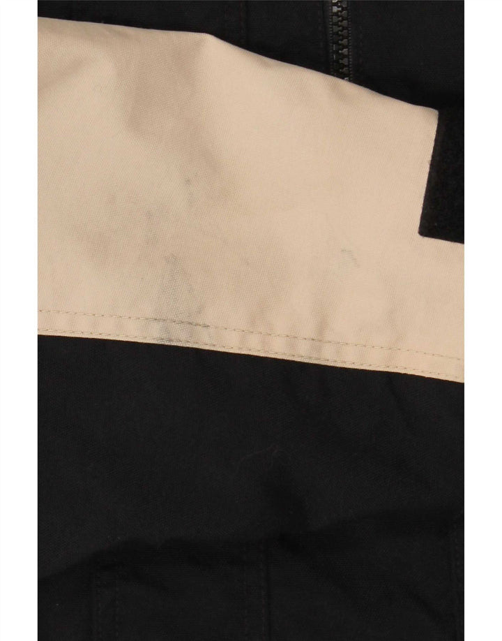 Camel Active Herre Hooded Windbreaker Jacket UK 38 Medium Black Colourblock