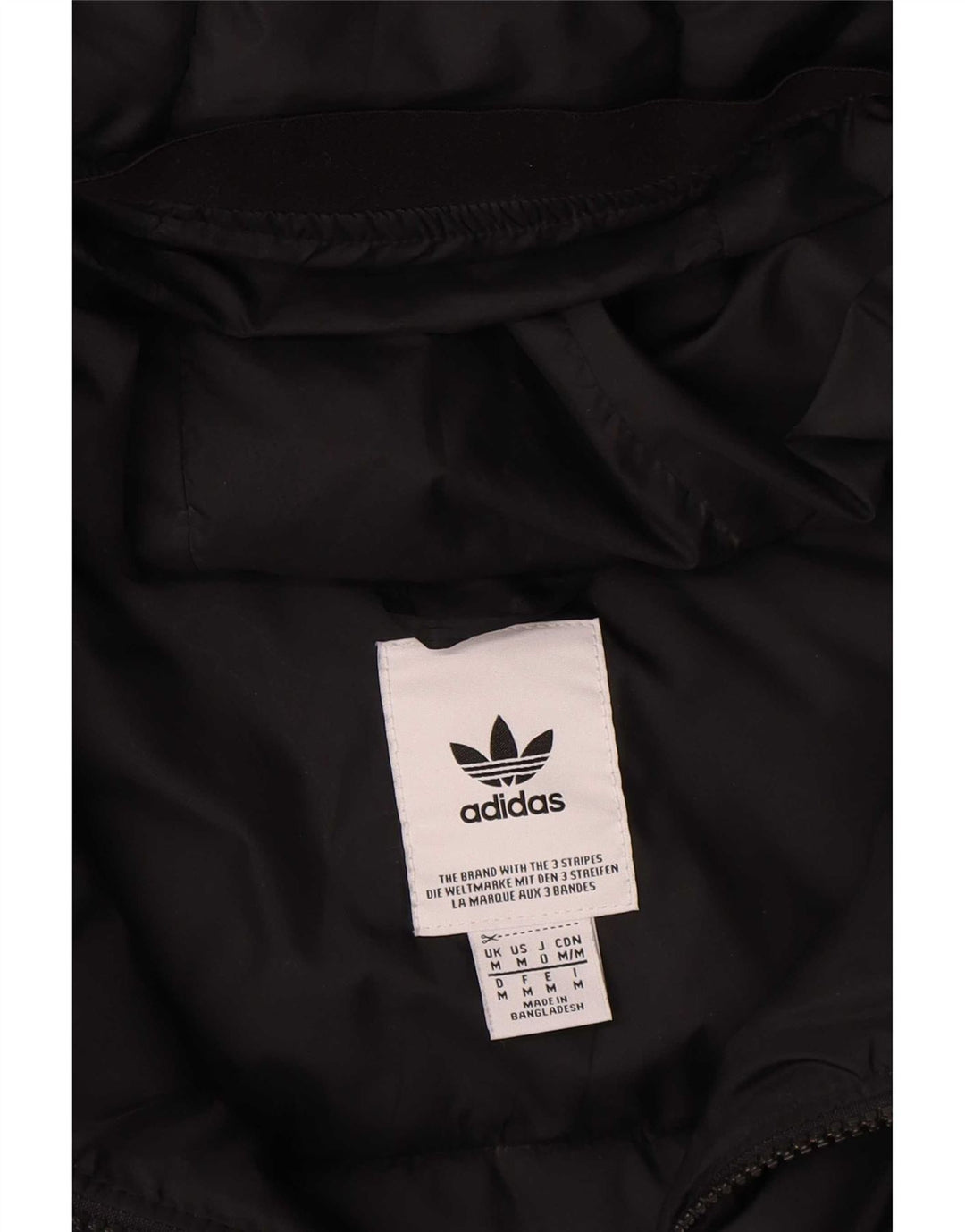 Adidas hættejakke til mænd mellem sort polyester