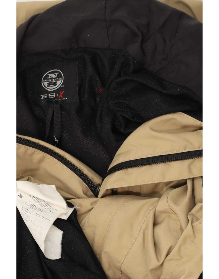 North Sails Regnjakke med hætte til mænd UK 42 XL Beige Polyamid