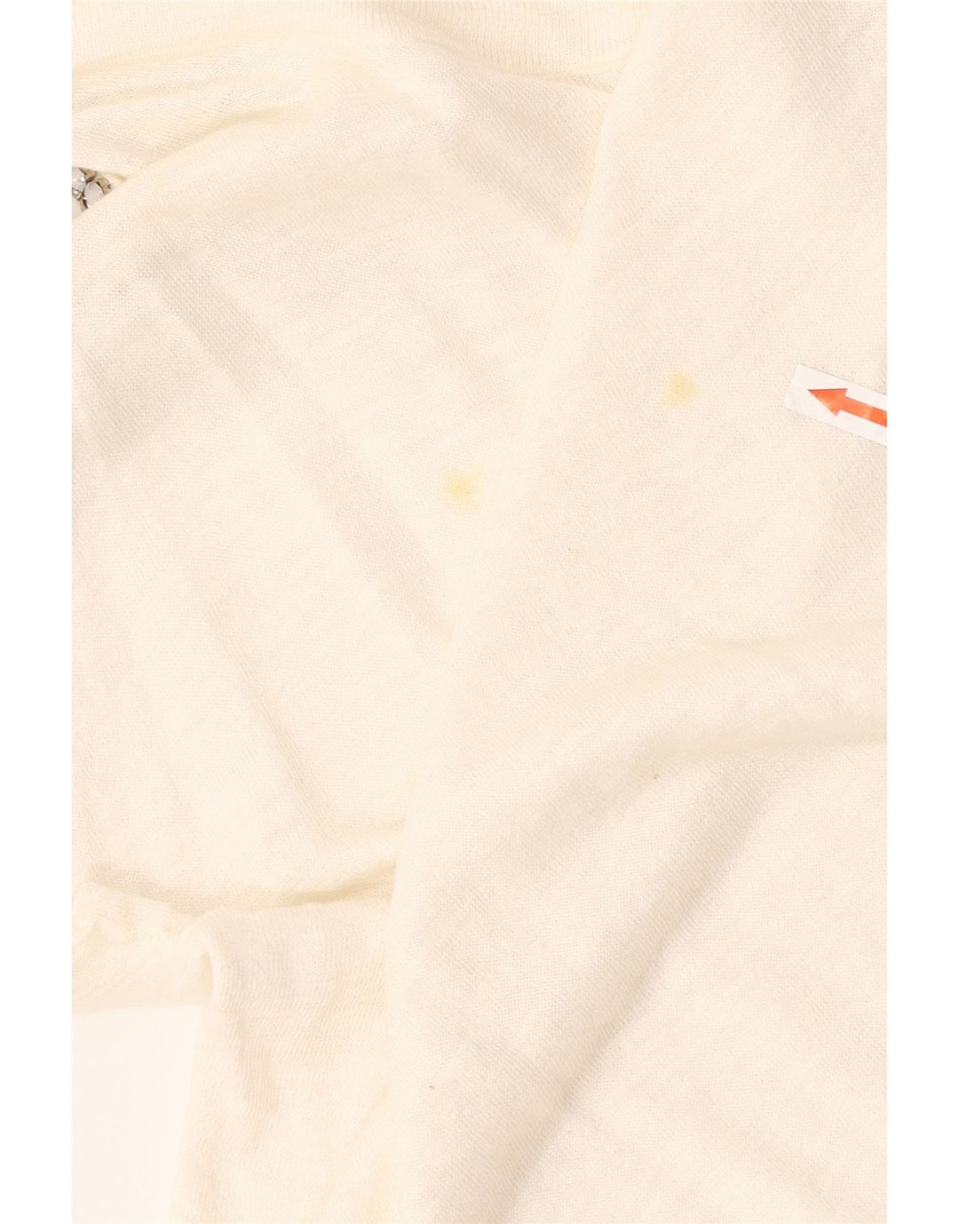Patrizia Pepe Dame Oversized Off Shoulder Top US 2 XS White Flax