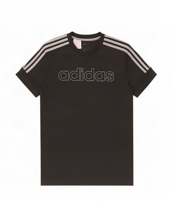 Adidas drenge Climalite grafisk t-shirt top 13-14 år stor sort polyester