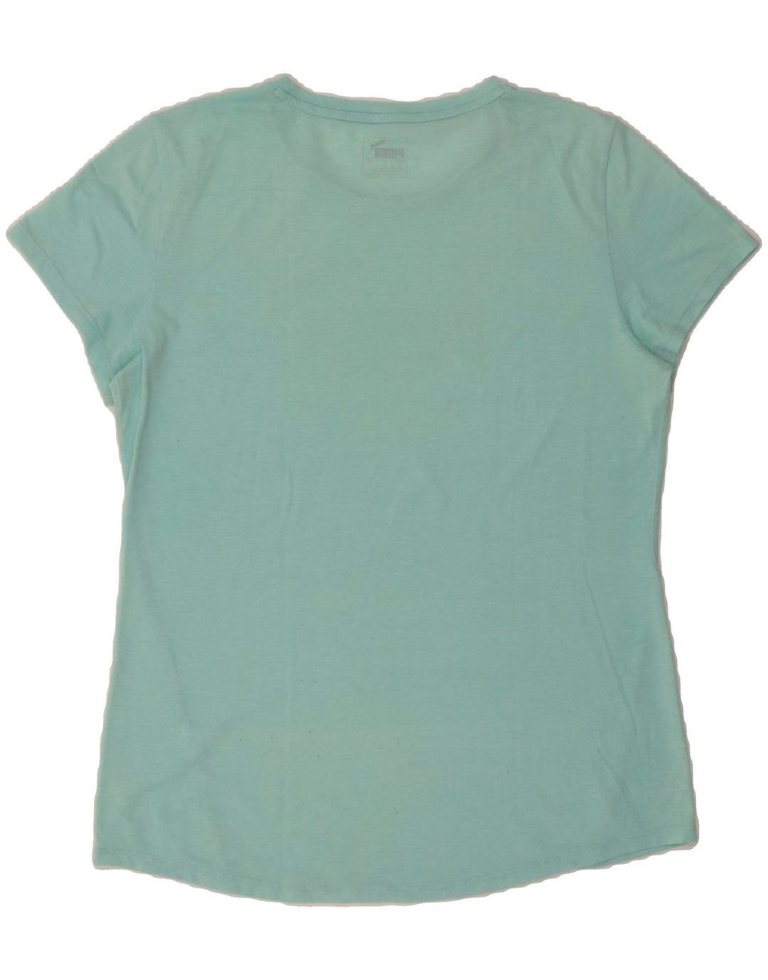 PUMA Womens Graphic T-Shirt Top UK 14 Medium Turquoise Vintage Puma and Second-Hand Puma from Messina Hembry 