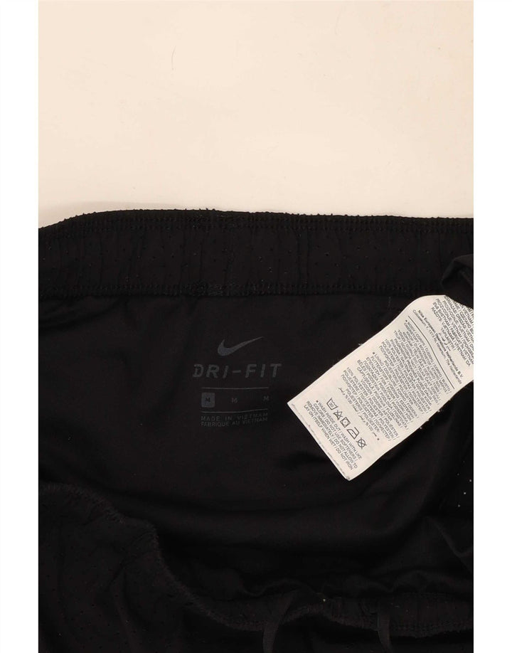 Nike Dame Dri Fit Sports Shorts UK 12 Medium Sort Polyester