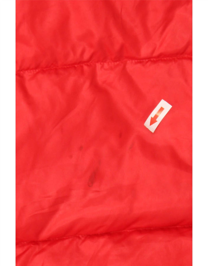 Michael Kors Dame Polstret Jakke UK 10 Lille Rød Polyester