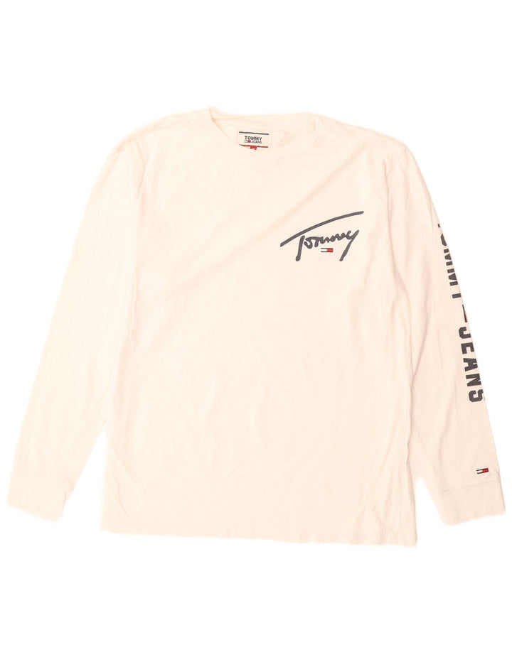Tommy Hilfiger Herre Grafisk Top Langærmet Medium White