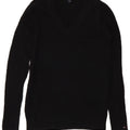 TOMMY HILFIGER Dame sweater med V-hals UK 10 Lille Sort