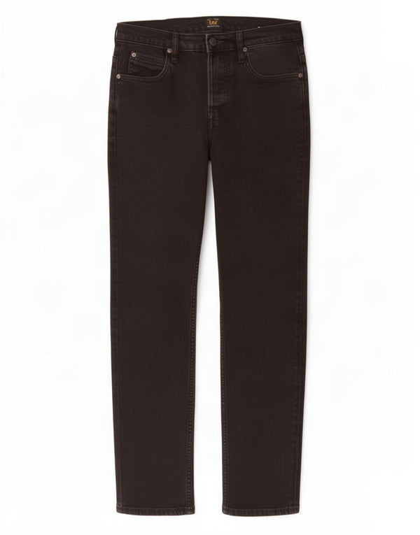 Lee Womens Powell Slim Jeans W30 L32 Sort Bomuld
