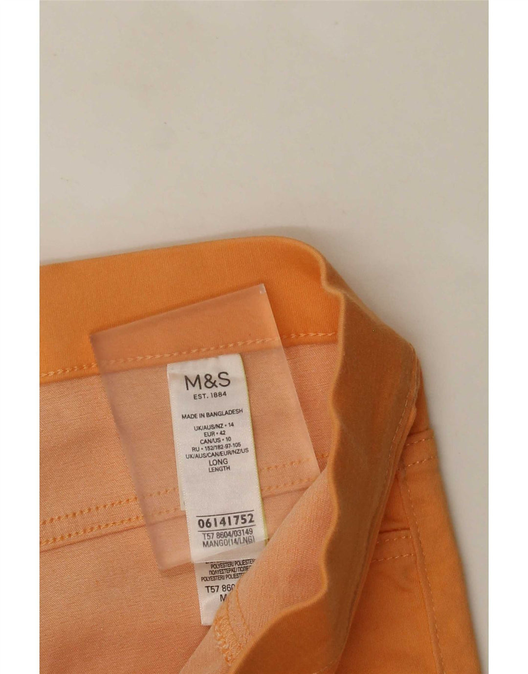 Marks & Spencer Dame Leggings UK 14 Stor Gul Bomuld
