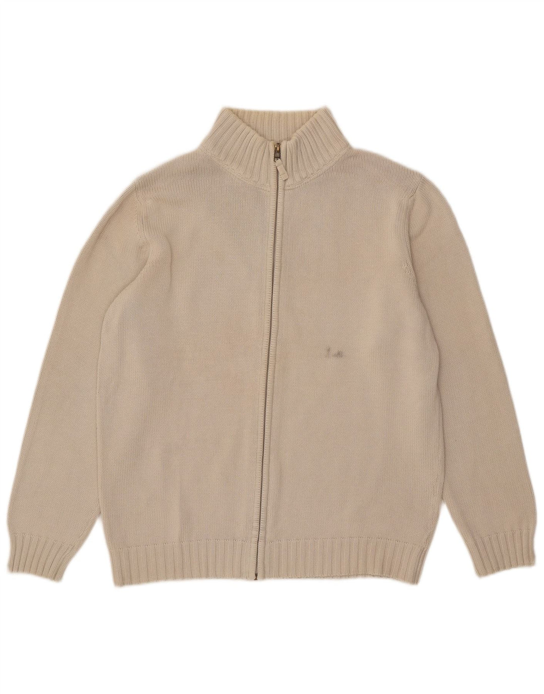 Zara Herre Cardigan Sweater Large Off White