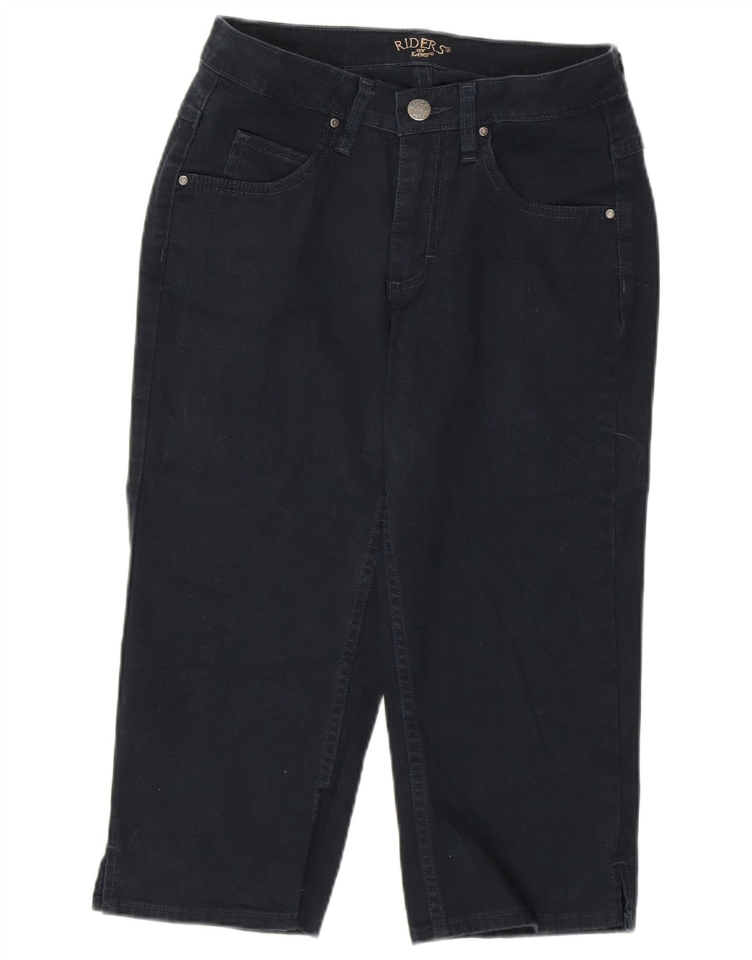 LEE Womens Riders Capri Jeans US 4 Small W27 L18 Marineblå Bomuld
